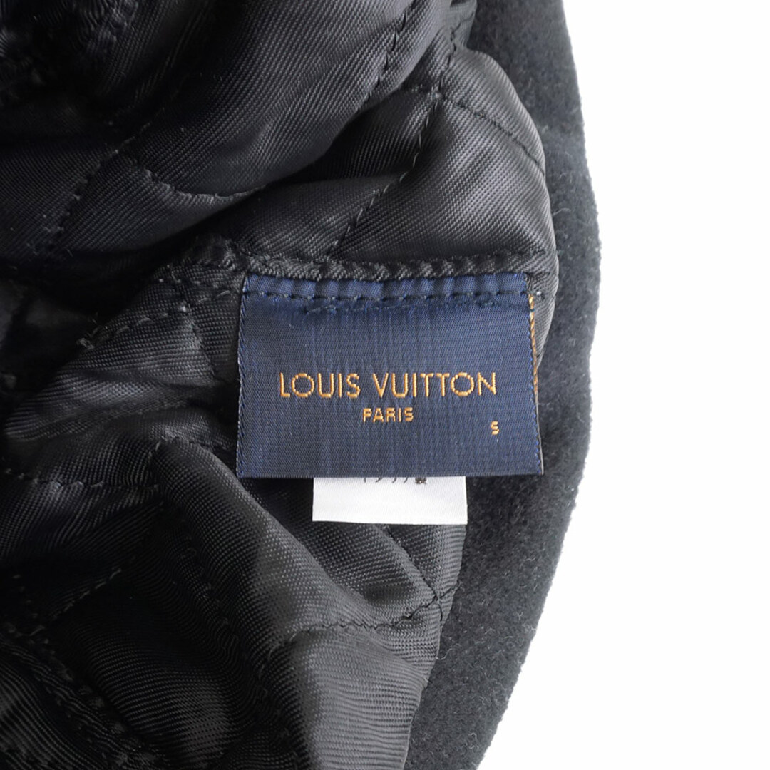 ルイ ヴィトン LOUIS VUITTON ウール シャプカ キャリーオン 帽子 モノグラムパターン 黒 M77304 レディース 箱付（未使用　展示品）注意事項