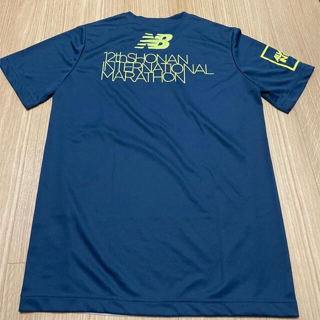 New Balance(ニューバランス)の湘南国際マラソン　記念Ｔシャツ　黄色　グレー　イエロー スポーツ/アウトドアのランニング(ウェア)の商品写真