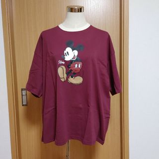 ディズニー(Disney)のミッキーマウス　レディースTシャツ(Tシャツ(半袖/袖なし))