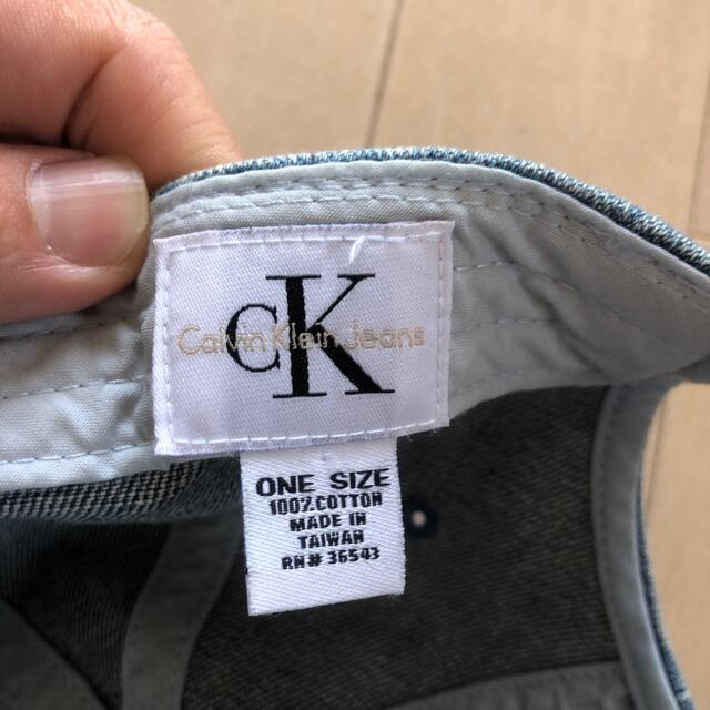 Calvin Klein(カルバンクライン)のCalvin Klein Jeans キャップ　デニム　帽子　フリーサイズ レディースの帽子(キャップ)の商品写真