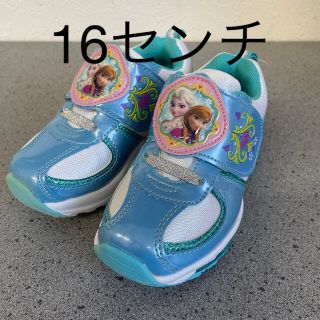 ディズニー(Disney)のkaemi様専用☆訳あり 新品 アナと雪の女王 子供靴 16センチ 箱無し(スニーカー)