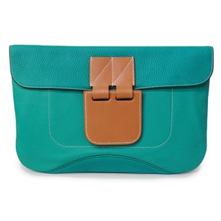 エルメス(Hermes)のエルメス HERMES ヴィルヴォルト 35 ポシェット クラッチバッグ トリヨンクレマンス スイフト ヴァッシュハンター ブルーパオン X刻  箱付（未使用　展示品）(クラッチバッグ)