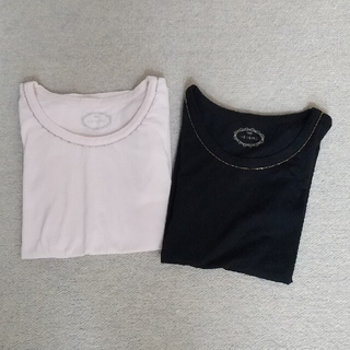 イッツデモ(ITS'DEMO)のITS'DEMO Tシャツ2枚セット 黒Tシャツ ピンクTシャツ(Tシャツ(半袖/袖なし))