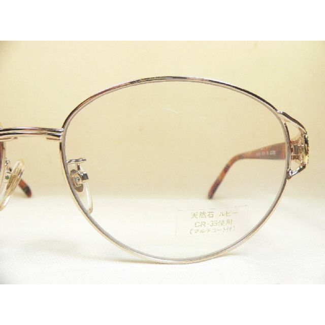 CITIZEN(シチズン)のCITIZEN CLAIRE ルビー使用 眼鏡 フレーム チタン シチズン レディースのファッション小物(サングラス/メガネ)の商品写真