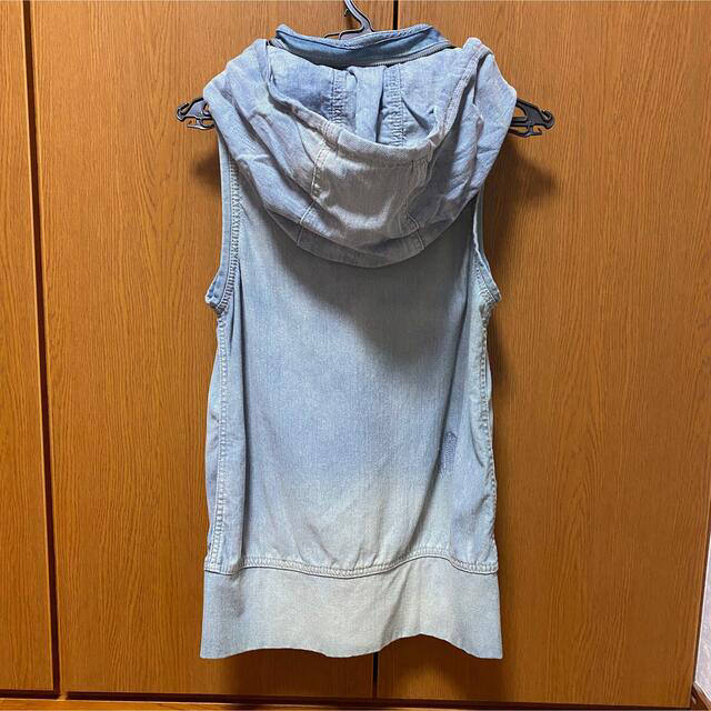 goa - 【美品】goa デニムビッグフードベストの通販 by ue's goa - 【美品】goa デニムビッグフードベストの通販 by ue's