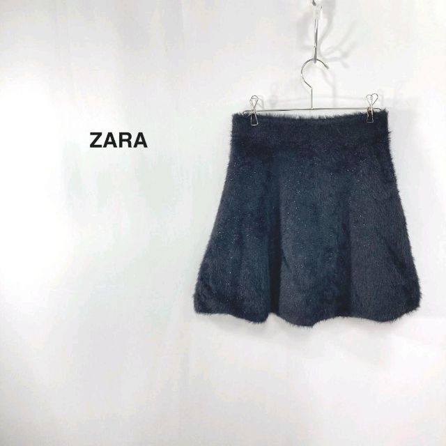 ZARA(ザラ)のZARA ザラ ウエストイージー ミニスカート ブラック キッズ レディース キッズ/ベビー/マタニティのキッズ服女の子用(90cm~)(スカート)の商品写真