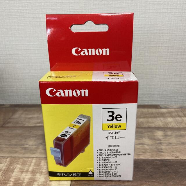 Canon(キヤノン)のキャノン純正インクCanon ★BCI-3EYイエロー スマホ/家電/カメラのPC/タブレット(PC周辺機器)の商品写真