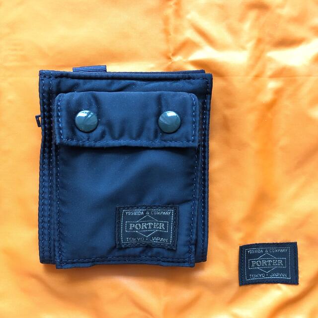 PORTER - 【美品】人気!アイアンブルー ウォレット ポーター タンカー