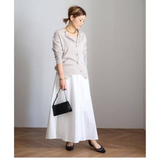 ドゥーズィエムクラス(DEUXIEME CLASSE)のご専用　Deuxieme Classe 新品 Flaredスカート38 ホワイト(ロングスカート)