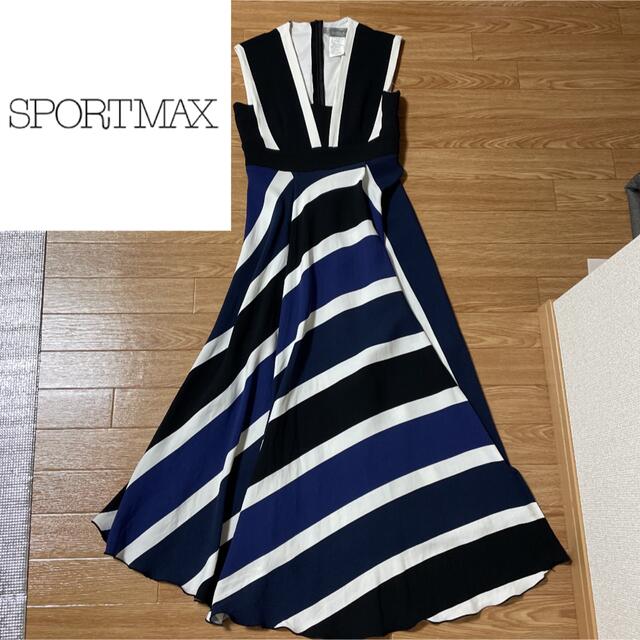 SPORT MAX スポーツマックス　ノースリーブ　ロングワンピース　38