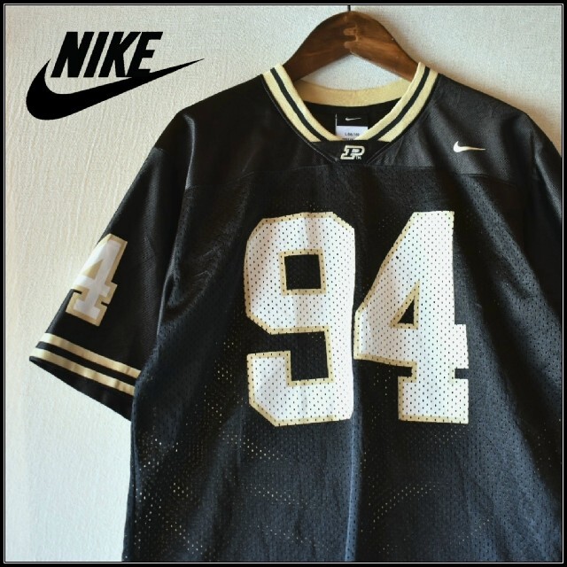 NIKE(ナイキ)の古着★NIKETEAM ナイキチーム94半袖ゲームTシャツ ダークグリーン 緑L メンズのトップス(Tシャツ/カットソー(半袖/袖なし))の商品写真