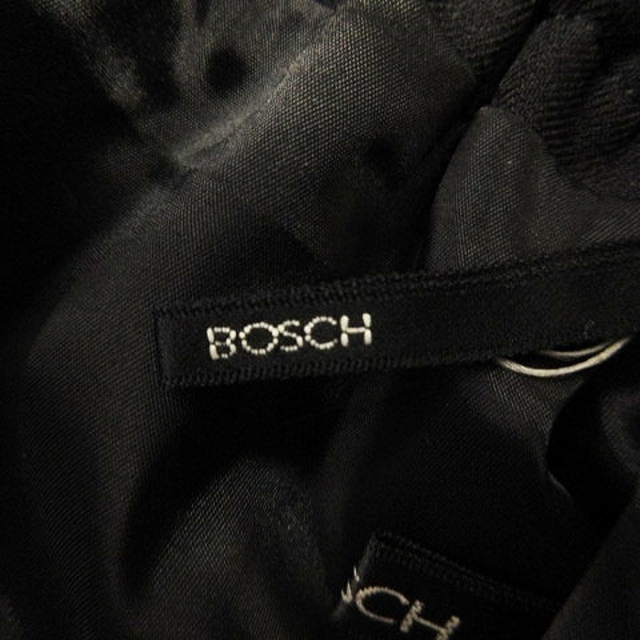 BOSCH(ボッシュ)のボッシュ ロングスカート イージー ギャザー バックスリット 無地 黒 40 レディースのスカート(ロングスカート)の商品写真