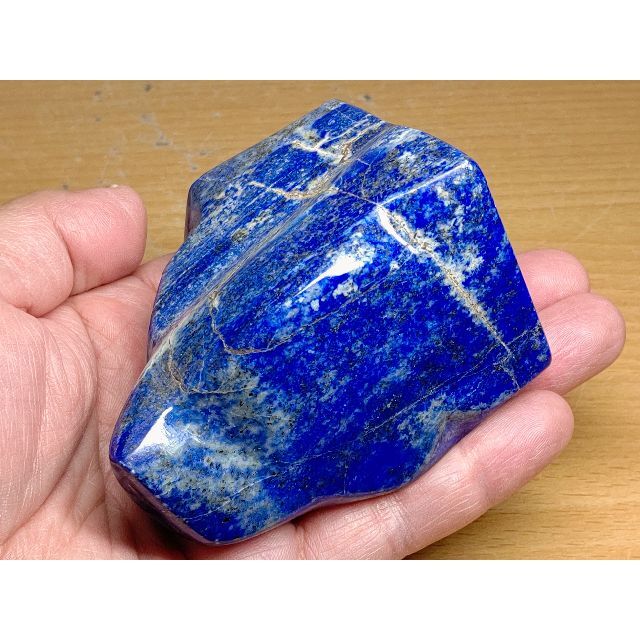鮮青 423g ラピスラズリ 原石 鉱物 宝石 鑑賞石 自然石 誕生石 水石