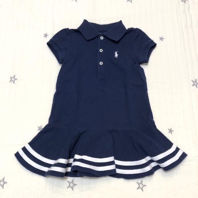 POLO RALPH LAUREN(ポロラルフローレン)のラルフローレン ワンピース ポロシャツワンピース【80cm】 キッズ/ベビー/マタニティのベビー服(~85cm)(ワンピース)の商品写真