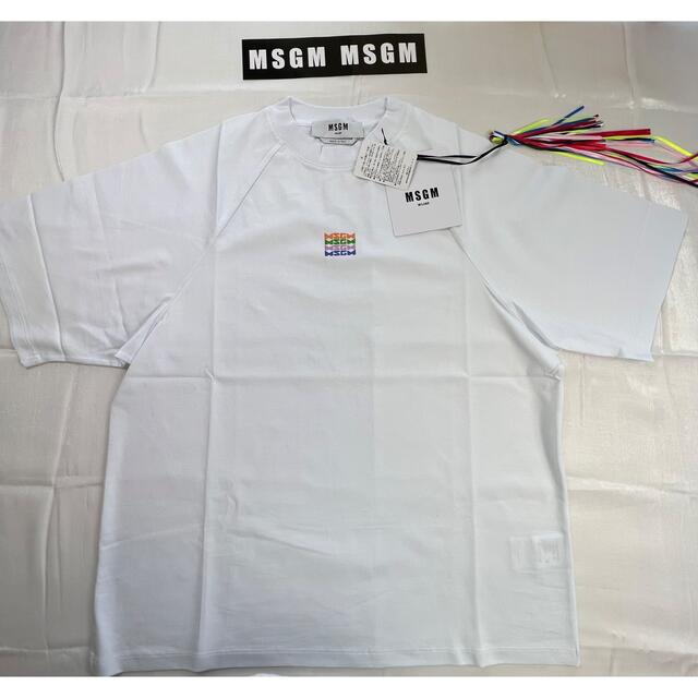 2022公式店舗 - MSGM 新品　MSGM 207498-01 ロゴ半袖Tシャツ　2846MDM261 Tシャツ(半袖+袖なし)