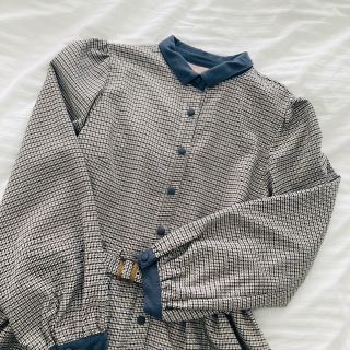 Maison de FLEUR - 【canone】チェックシャツワンピース【神田