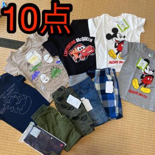 ユニクロ(UNIQLO)の新品　ユニクロ　西松屋　男の子 半袖　ハーフパンツ　10点(Tシャツ/カットソー)