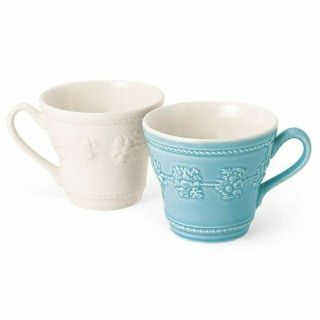 ウェッジウッド(WEDGWOOD)のウェッジウッド　フェスティビティ マグ (アイボリー・ブルー) ペア(グラス/カップ)