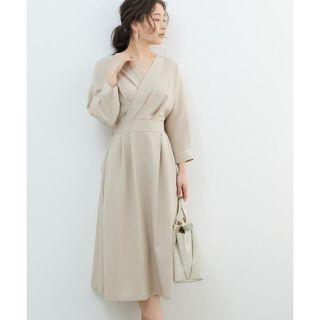 ロペピクニック(Rope' Picnic)の専用★ロペピクニック♡カシュクールドルマンワンピース　ベージュ　40(ロングワンピース/マキシワンピース)