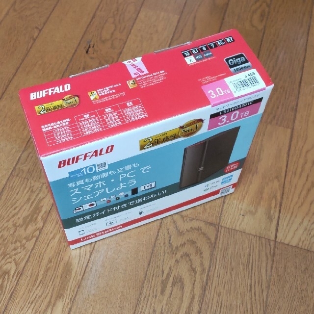 Buffalo(バッファロー)のBUFFALO LS210D0301C NAS ネットワークHDD 3TB スマホ/家電/カメラのPC/タブレット(PCパーツ)の商品写真