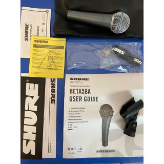 SHURE BETA 58A ボーカルマイクの通販 by h's shop｜ラクマ