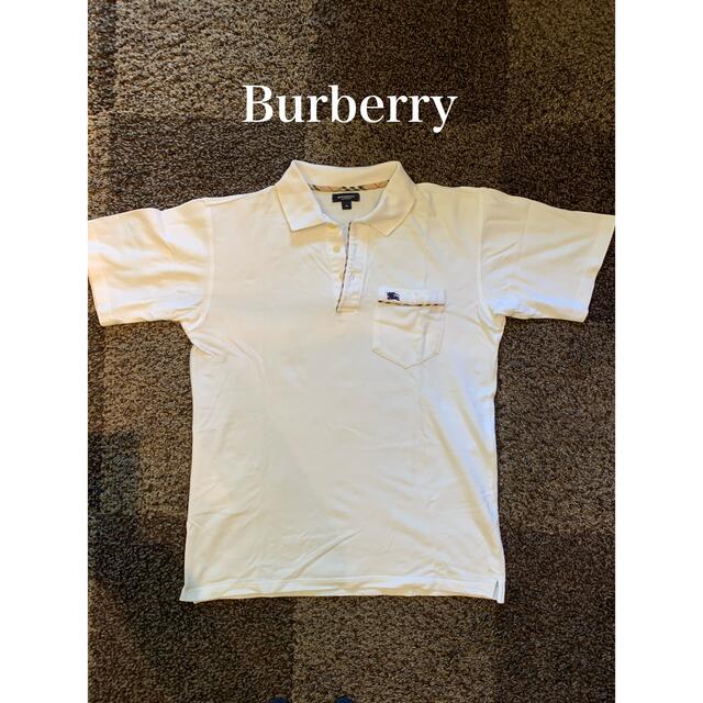 BURBERRY - Burberry!ポロシャツ!ワンポイント刺繍 M【美品】の通販