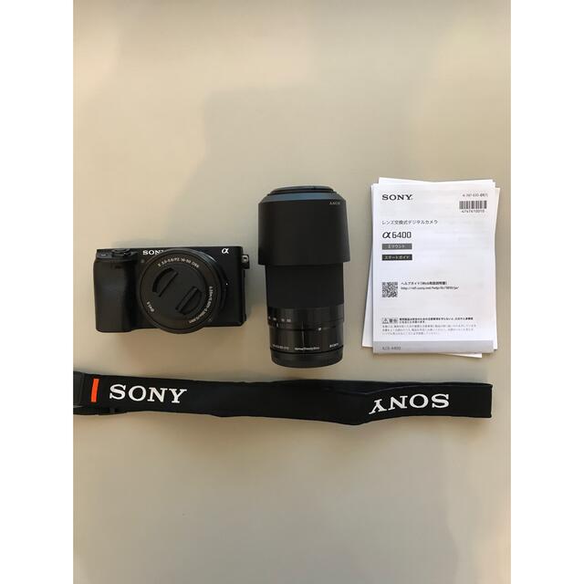 SONY(ソニー)のSONY α6400ダブルズームレンズキット スマホ/家電/カメラのカメラ(ミラーレス一眼)の商品写真