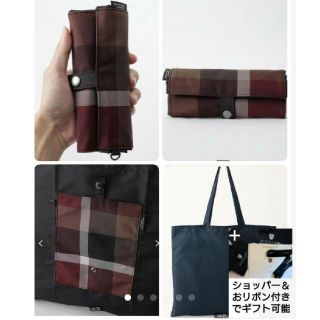 ブルーレーベルクレストブリッジ(BLUE LABEL CRESTBRIDGE)のかおりん様専用 新品ブラックレーベルモバイル ECOバッグ  レッドチェック(エコバッグ)