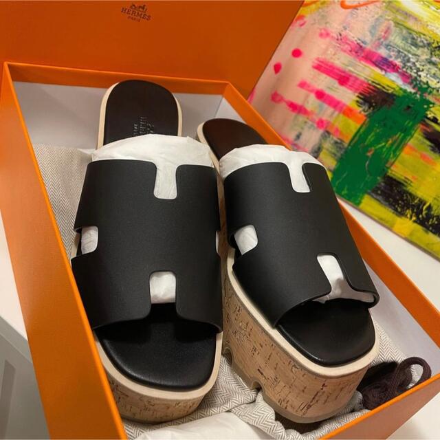 ◇HERMES◇エルメス サンダル エズ 24cm(38サイズ) ブラック | tspea.org