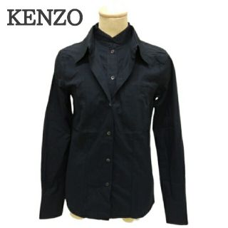 ケンゾー(KENZO)のKENZO　ケンゾー　シャツ　レディース　二重襟デザインシャツ　重ね着(シャツ/ブラウス(長袖/七分))