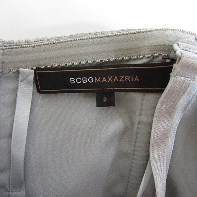 BCBGMAXAZRIA(ビーシービージーマックスアズリア)のBCBGMAXAZRIA キャミソールワンピース 2 グレー レディースのワンピース(ひざ丈ワンピース)の商品写真