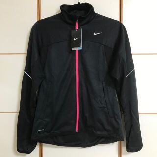 ナイキ(NIKE)の【NIKE】ジップアップジャケット　ブラックｘピンク(その他)