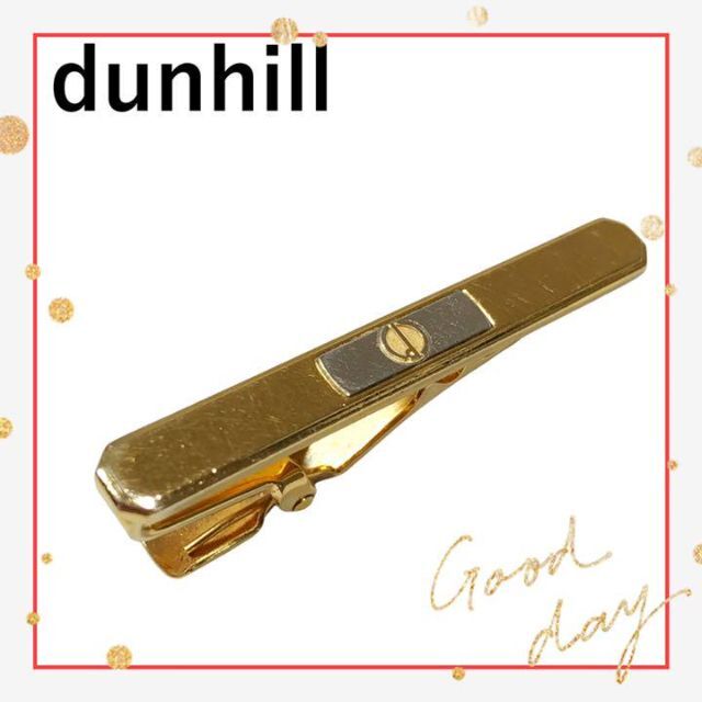 Dunhill(ダンヒル)のdunhill ダンヒル ネクタイピン ゴールド シルバー ロゴ ヴィンテージ メンズのファッション小物(ネクタイピン)の商品写真