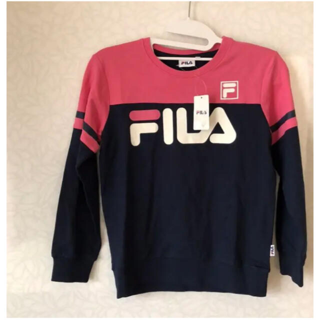 FILA(フィラ)のFILA フィラ　★新品★ ネイビー×ピンク　150cm キッズ/ベビー/マタニティのキッズ服女の子用(90cm~)(Tシャツ/カットソー)の商品写真