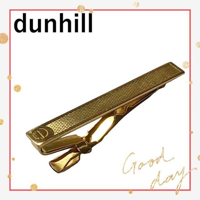 dunhill ダンヒル ネクタイピン ゴールド ロゴ メッシュ ヴィンテージ