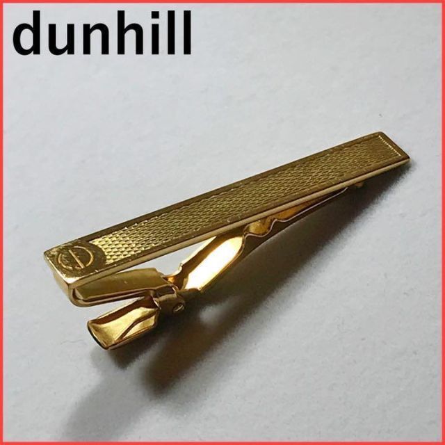 Dunhill(ダンヒル)のdunhill ダンヒル ネクタイピン ゴールド ロゴ メッシュ ヴィンテージ メンズのファッション小物(ネクタイピン)の商品写真