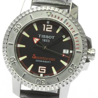 ティソ(TISSOT)の☆良品【TISSOT】ティソ シースター660 デイト クォーツ メンズ【ev15】(腕時計(アナログ))