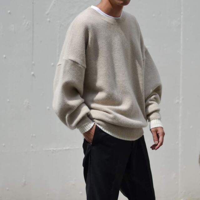 stein 18AW OVERSIZED DOUBLE KNIT LS