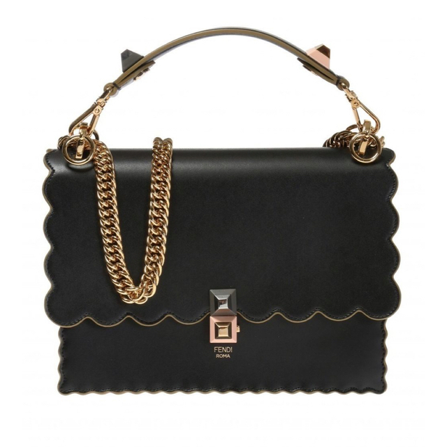 【美品】FENDI フェンディ KAN I キャナイ ブラックキャナイ