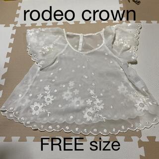 ロデオクラウンズ(RODEO CROWNS)のRodeo Crowns トップス　レディースFREEサイズ(カットソー(半袖/袖なし))
