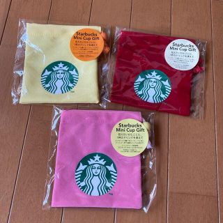 スターバックスコーヒー(Starbucks Coffee)のスタバ　ミニカップギフト　巾着　ポーチ(小物入れ)