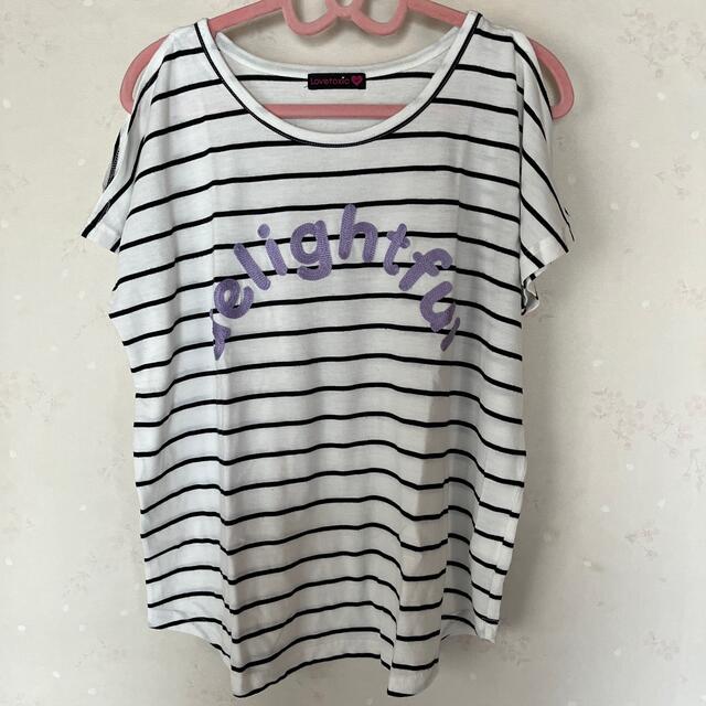 lovetoxic(ラブトキシック)のラブトキシック　Mサイズ　カットソー キッズ/ベビー/マタニティのキッズ服女の子用(90cm~)(Tシャツ/カットソー)の商品写真