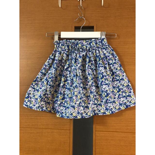 motherways(マザウェイズ)のマザウェイズ    110  花柄　　ブルー系 キッズ/ベビー/マタニティのキッズ服女の子用(90cm~)(スカート)の商品写真