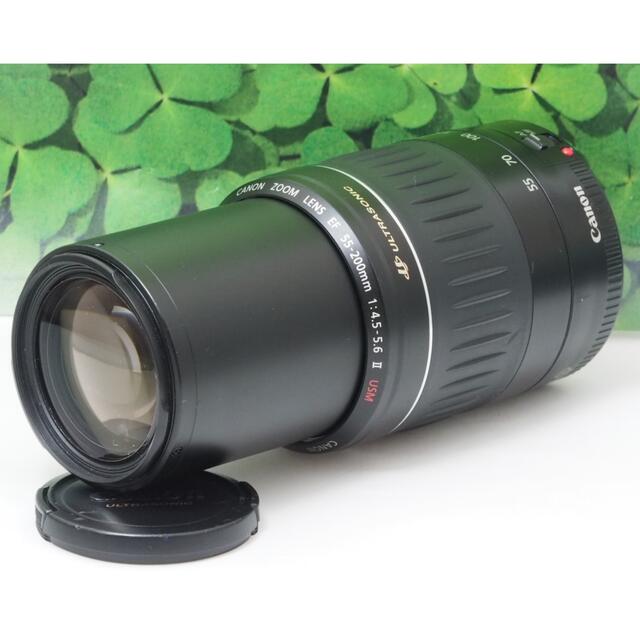 【美品】キャノンEF55-200mm超望遠ズーム⭐️スポーツ、イベントで大活躍