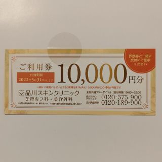 品川スキンケアクリニック　ご利用券10000円分(その他)