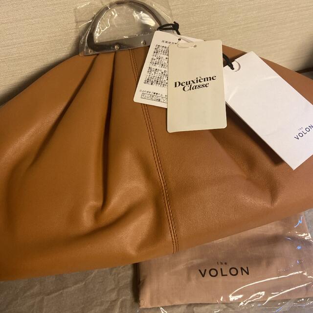 【新品タグ付き】ザ ヴォロン THE VOLON クラッチバッグ キャメル