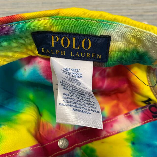 POLO RALPH LAUREN(ポロラルフローレン)のラルフローレン タイダイ キャップ 帽子 夏 マルチカラー ポロ polo メンズの帽子(キャップ)の商品写真