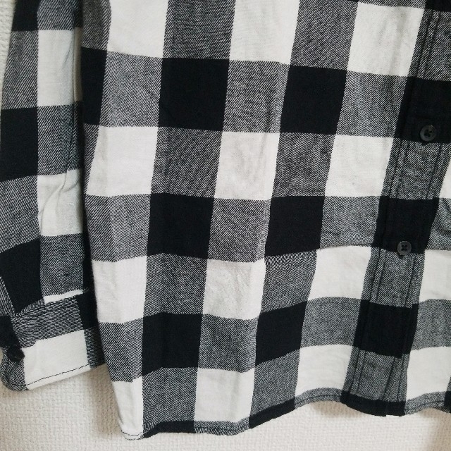 UNIQLO(ユニクロ)のユニクロ ギンガムチェックシャツ ブラック レディースのトップス(シャツ/ブラウス(長袖/七分))の商品写真