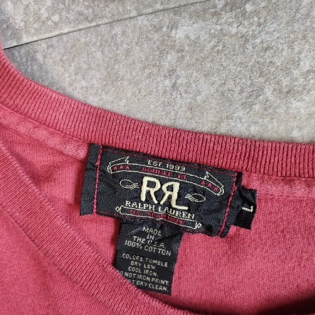 RRL(ダブルアールエル)の【RRL】ダブルアールエル ブランドロゴT  USA生産 コットン100% メンズのトップス(Tシャツ/カットソー(半袖/袖なし))の商品写真