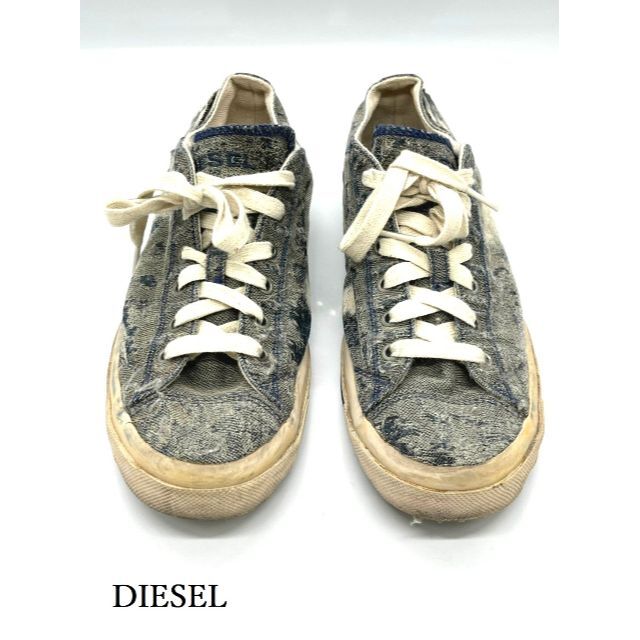 DIESEL(ディーゼル)のDIESEL　メンズ　デニムスニーカー　ダメージ加工　28cm メンズの靴/シューズ(スニーカー)の商品写真